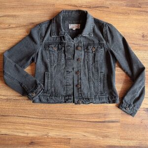 Stoosh Black Denim Jacket Size S